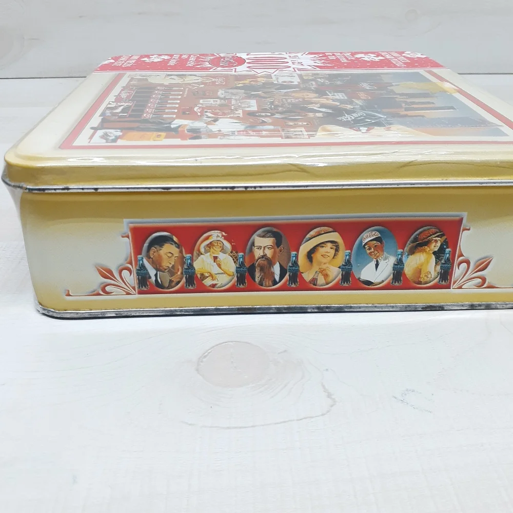 NOS Coca Cola Tin Box 1000 Piece 20 x 27 Puzzle In Collectors Tin - Picture 6 of 8